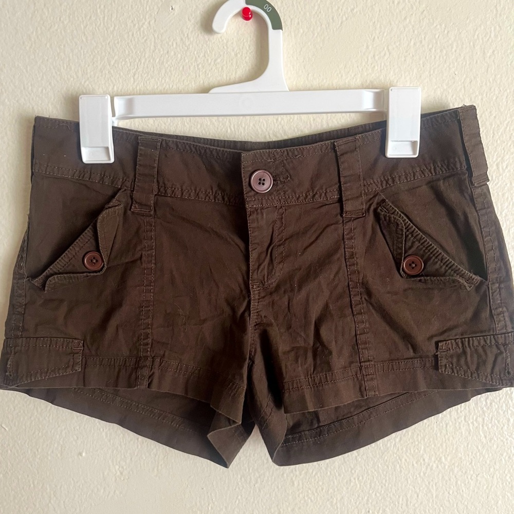 American Eagle Brown Women Shorts, Mid rise, Vintage Summer, Size 3